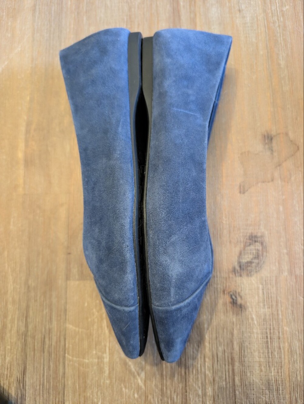 Birdies "The Goldfinch" Blue Suede Pointed Toe Flats - Size 7.5 - Picture 4 of 6